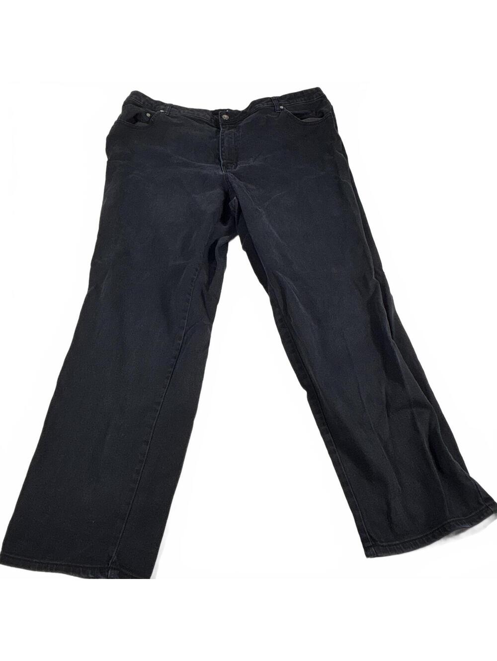 LA Blues Women's Stretch Black Denim Jeans Size 24WT x 30L